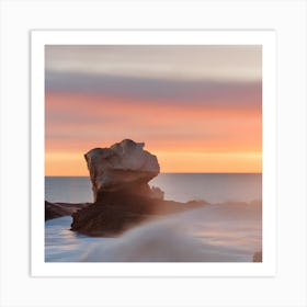 Sunset At The Beach Art Print