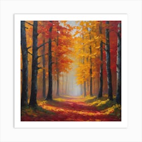 Autumn Path Art Print