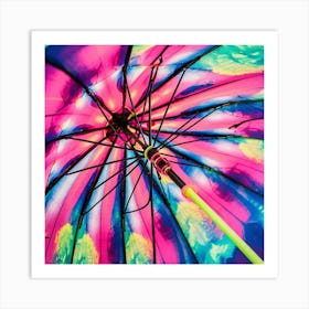 Rainbow Umbrella Art Print