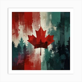 Abstract Travel Collection Canada Art print Art Print