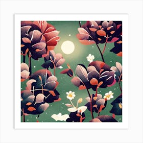 Floral Night Art Print