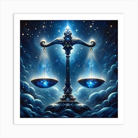 Libra Scales Art Print