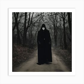 Dark Man In The Woods Art Print