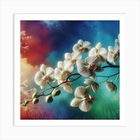 Orchids In The Sky Art Print