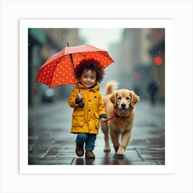 Flux Dev A Young Boy With Bright Brown Eyes Messy Curly Brown 2 Art Print