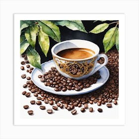 Coffee Beans 219 Art Print