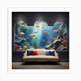 Aquarium Wall Mural Art Print