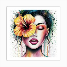 Hibiscus Flower 2 Art Print