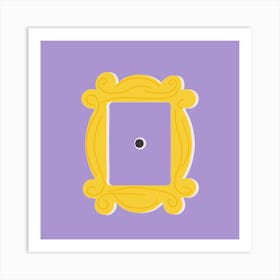 Friends Picture Frame Door Square Art Print