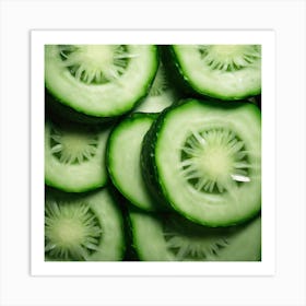 Cucumber Slices 5 Art Print