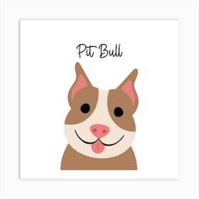 Pit Bull Art Print