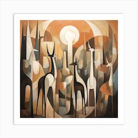 Giraffes 1 Art Print