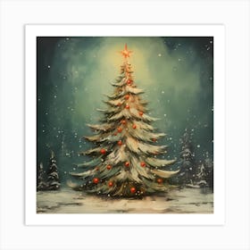 Nostalgic Holiday Hues Art Print