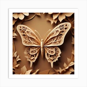 Paper Butterfly Art Print