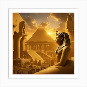 Egypt At Sunset 2 Art Print