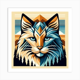 Nyx Low Poly Cat Art Print