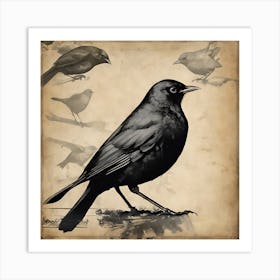 Blackbirds Art Print