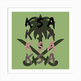 KSA Saudi Arabia 🇸🇦 Art Print