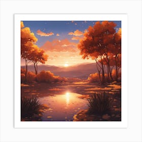 Autumn Landscape 7 Art Print