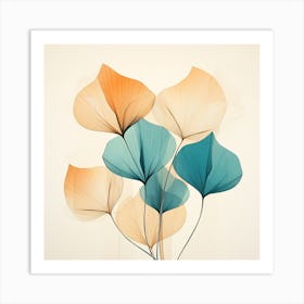 Dbmedia 11218 Cool Minimalistic Abstract Art Flowers Leafy Wing E1fae4e6 0f1b 4a0d B949 4dab665566a9 Art Print