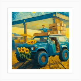 Tankstelle Art Print