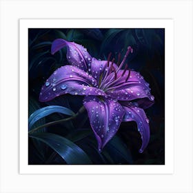 Jeweled Bloom (8) Art Print