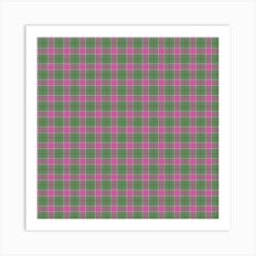 Plaid Fabric 147 Art Print