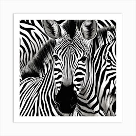 Zebras Art Print