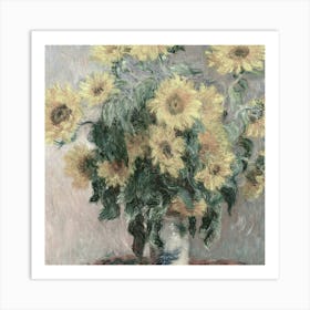 Sunflowers In A Vase 1 Art Print