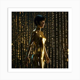 Default Pisces Zodiac Sign Golden Metal Reflecting A Glowing S 0 Art Print