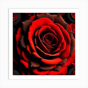 Red Roses 1 Art Print