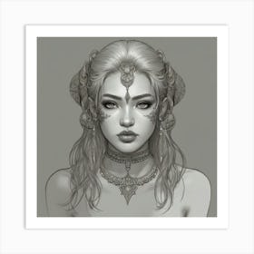 Elven Beauty Art Print