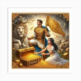 King And Queen Of Sipan Art Print