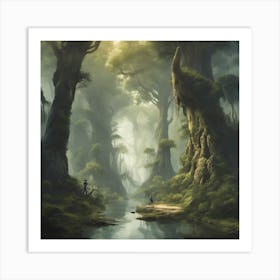 Fantasy Forest Art Print