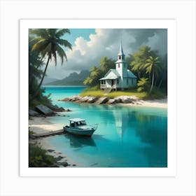 Church On The Beach 11 Art Print