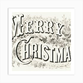 Merry Christmas 1 Art Print