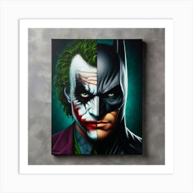 Batman And Joker 1 Art Print