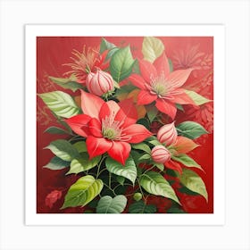 Poinsettia 1 Art Print