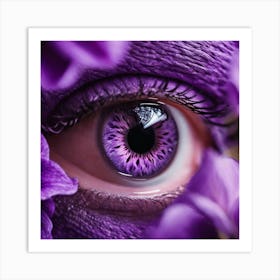 Purple Eye 4 Art Print