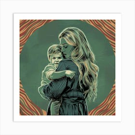 Woman Holding A Child Art Print