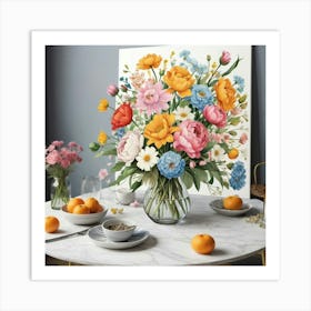 Default Flowers On The Table Art Print 0 Art Print