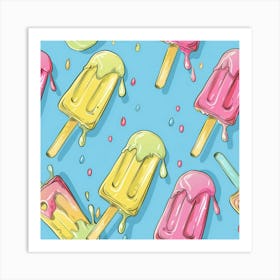 Ice Cream Pops 5 Art Print