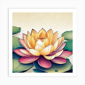 Lotus Flower 101 Art Print