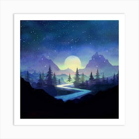 Touching The Stars Art Print