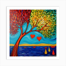 Tree Of Love Art Print