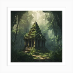 Temple In The Jungle Art Print