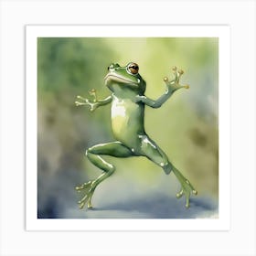 Dancing Frog 1 Art Print