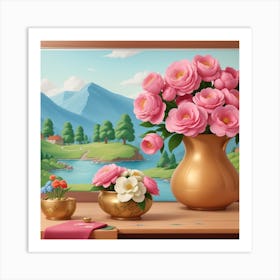 Flowers Stock Videos & Royalty-Free Footage Art Print