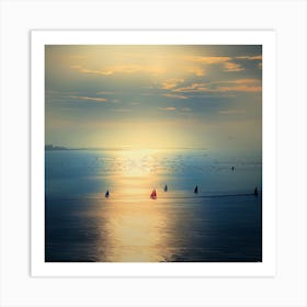 Sails Of The Dawn Art Print