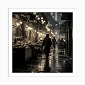 Night Market Art Print